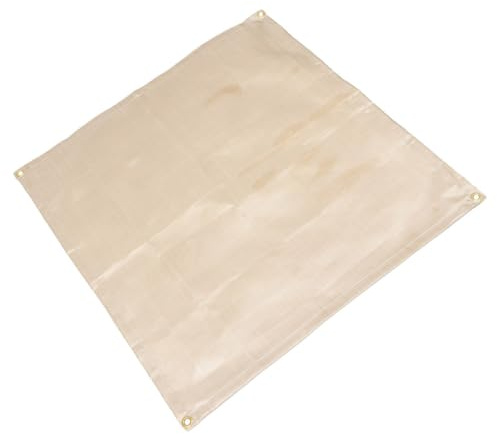 Veemoon Feuerfeste Glasfaser Löschdecke 50x50cm Hitzebeständig und Flammhemmend Kompakt Faltbar Grill und Campingzubehör Vielseitige Brandschutzdecke für Küche Kamin und Outdoor