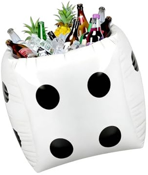 Récipient à glaçons transportable rempli d'air pour les fêtes en plein air et la réfrigération des boissons avec rangement facile pour barbecue réfrigérateur