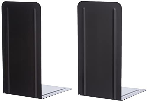 ALCO-Albert 4303-11 Buchstützen aus Metall 130x240x140 mm, 2 Stück, schwarz