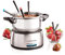 Nostalgia FPS200 6-Cup Stainless Steel Electric Fondue Temperature Control, 6 Color-Coded Forks and Removable Pot-Perfect for Chocolate, Caramel, Cheese, Sauces