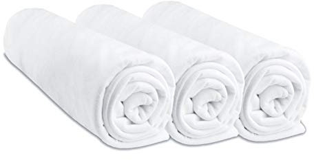 Lot de 3 Draps Housse 50x100 cm Lit Bébé, Berceau Vintage 50 x 100 | 100% Coton | Blanc | Extensible & Respirant | Sommeil sain | Marque Easy Dort | Certifié Oeko-Tex | Qualité | Fabriqué en Europe
