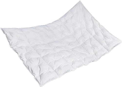 Sommerbett 6 Kammerleicht Sommerdaunenbett für jeden Wärmebedarf lieferbar Made in Germany Garantiert kein Lebendrupf (135x200 gefüllt mit 200 gr. 100% Daunen)