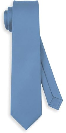 TigerTie Herren Krawatte – Klassische einfarbige Krawatte (7,5 cm) für Business, Events & Freizeit