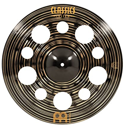Meinl Cymbals Classics Custom Dark Plato Trash Crash de 18 pulgadas (45,72cm) Platillos de Batería - Bronce B12, Acabado Oscuro (CC18DATRC)