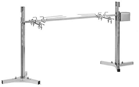 Klarstein BBQ Rotisserie Grill, Electric Pig Rotisserie Grill & BBQ Grill, Extra Large Height Adjustable Pig Barbeque Grill, Outdoor Spit Roast with 3 Stainless Steel Legs, 12W Suckling