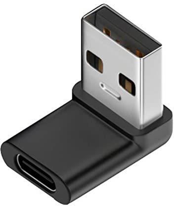 chenyang CY USB tipo C a USB macho adaptador USB-C tipo C hembra 90 grados hacia arriba en ángulo superior a USB 3.0 un adaptador de datos para portátil de escritorio