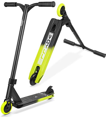 VOKUL Complete Pro Scooter for Kids Boys Girls Teens Up 6 Years - Freestyle Tricks Pro Stunt Scooter (Green)