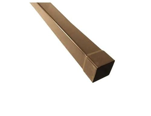 TUBO PER PLUVIALI A SEZIONE QUADRA 80X80 MM TESTA DI MORO IN PVC METRI 3