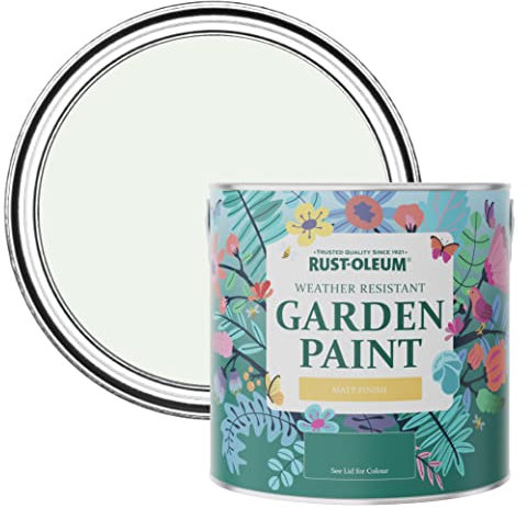 Rust-Oleum White Mould-Resistant Garden Paint In Matt Finish - Steamed Milk 2.5L