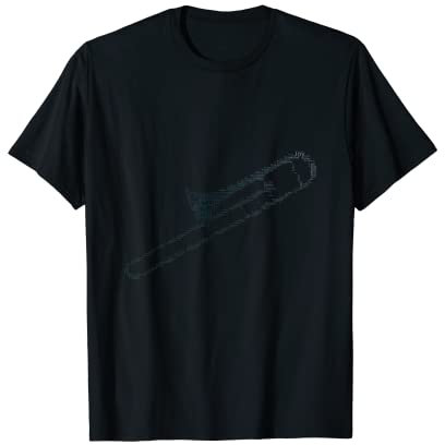 Herren Jazz Posaune Blechbläser Posaune T-Shirt