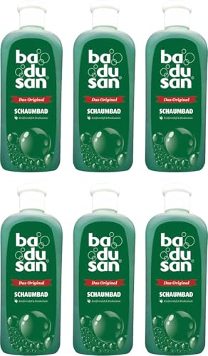 Badusan Schaumbad Original 6er Pack (6 x 500 ml) – Pflegebad mit langanhaltendem Duft & reichhaltigem Schaum – Entspannendes Schaumbad für tägliche Pflege