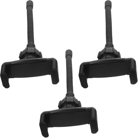ABOOFAN 3 Piezas Clip De Teléfono De Manguera Soporte De Brazo Largo Flexible Soporte para Teléfono Móvil Trípode Monopie con Ventosa Trípode De Mesa El Plastico Montar Multifunción