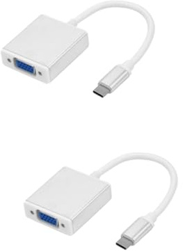 OSALADI 2pièces Câble Adaptateur USB-c vers Vga Connecteur Male pour Ordinateur Moniteur Et Projecteur