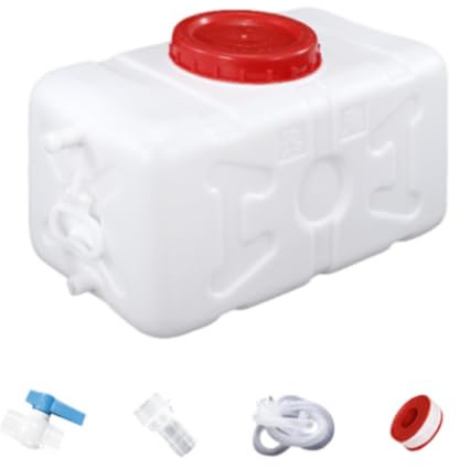 Set di contenitori per l'acqua, dispenser portatile senza perdite, secchio d'acqua da campeggio, brocca per picnic, barbecue, viaggi, pesca all'aperto, 30 l