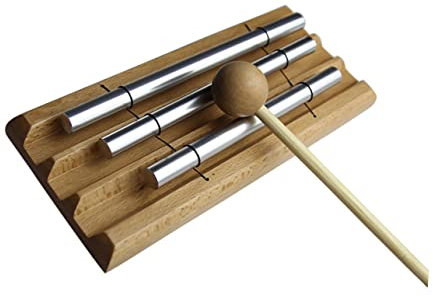 Abaodam Junge Mädchen Trio Glockenspiel Aus Holz Musikalisches Spielzeug Noten Metallröhren Für Kleinkinder Musikalischen Entwicklung