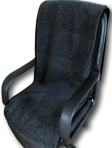 Alpenwolle Sesselschoner Couchschoner Überwurf 1 Stück Größe 60x200 cm 100% Wolle (Anthrazit)