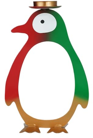 Soporte para Velitas - Soporte Decorativo Pingüino De Pie,Velas Tea Light Navideñas - para Navidad Acción De Gracias Bodas Hogar Dormitorio Chimenea Mesa Cena Romántica
