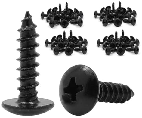 80 Pcs Vis a Bois 16mm Autotaraudeuses Tete Cruciforme Acier Carbone | Pointe aceree penetration facile, filetage profond sans glissement, finition anti-corrosion , utilisation simple