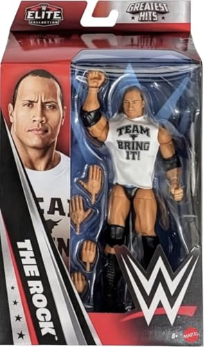 WWE The Rock Team Bring It Mattel Elite Collection Greatest Hits Series 11 Wrestling Action Figure Toy Wrestler