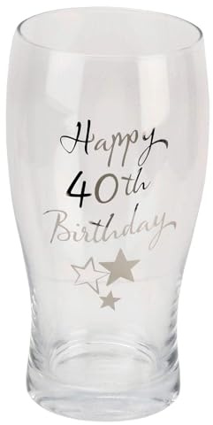 Juliana Happy 40th Birthday Pint Glass in Gift Box G31940