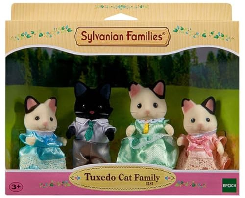 Sylvanian Families L5181 Tuxedo Katzen Familie - Figuren für Puppenhaus