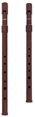 SMARTWOODI Set of 2 Irish Whistles Wood Grain Key of C & D ABS