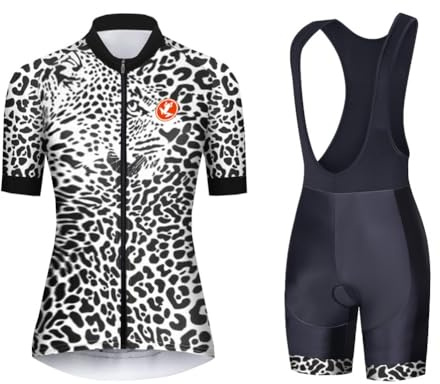 UGLY FROG New Damen Radtrikot Fahrradbekleidung Set Radclub Trikot Kurzarm + Radhose mit Sitzpolster Mode Professionell XTVX02F