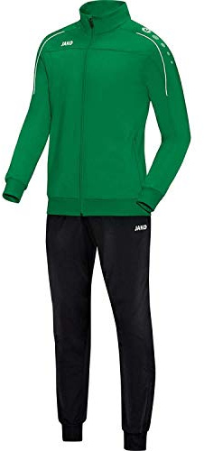 JAKO Tuta da ginnastica da bambino in poliestere Classico, verde sportivo, 140, M9150