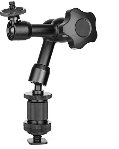 ChromLives Bras de Friction Magique Articulé à Bras 7'' de avec Vis de Trépied 1/4 inches pour Appareil Photo Reflex Numérique/Moniteur LCD/ DV/Lumières LED /Lampe Flash Microphone /DJI Osmo