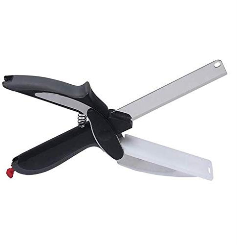 2-in-1 Kitchen Shears Cutting Board Kitchen Scissors Clever Cutter Scissors, Dishwasher Safe Utility Scissors for Cutting Chicken Poultry Fish Meat Herbs Food Sharp Cooking Scissors (B)