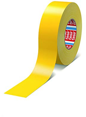 Tesa 4651 Bande adhésive en tissu Premium performante différentes largeurs et couleurs (30 mm x 50 m, jaune)