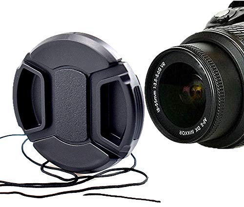 72mm Kamera Objektivdeckel,Objektivdeckel oder Zentrum Pinch Objektivdeckel für Nikon, Canon, Sony und andere DSLR-Kameras (72mm Kamera Objektivdeckel)