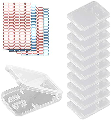 Dancepandas Speicherkarten Hülle 50PCS - Schutzbox für SD, miniSD, microSD, MMC und TF Karten - Wasserbeständig und Stoßfest