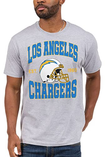 Junk Food NFL - Detroit Lions Team Helmet Adult SS T-Shirt Heather Grey