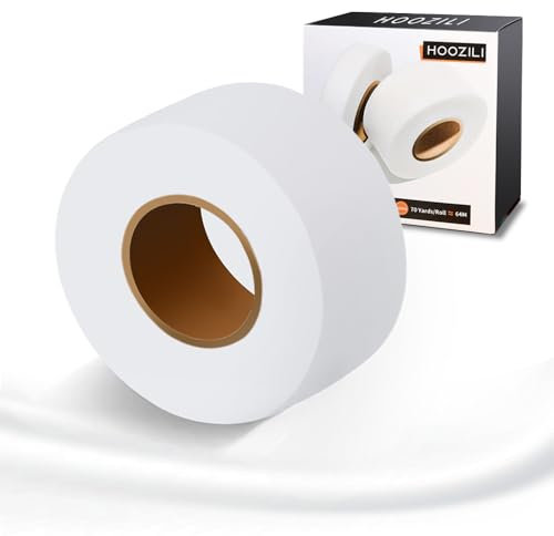 HOOZILI Iron On Hem Tape Extra Wide Wonder Web No Sew Hem Tape Heavy Duty Adhesive Fusible Hemming Strip to Repair Curtains Thick garments and fabrics 70 Yards 1Roll (50 mm Wide)