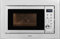Exquisit Einbaumikrowelle EMW20-DG-020 inox | 800 W Leistung | 1000 W Grill | 8 Autokochprogramme| Drehteller 27cm | Einbaugerät | Edelstahl-Garraum