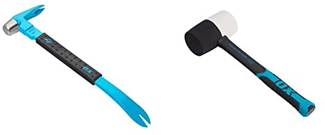 OX Pro Claw Bar - 12 / 300mm & OX Combination Rubber Mallet - 24 oz