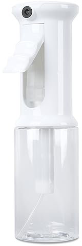 SURPN Wassersprühflaschen 200ml Haarsprayflaschen Nebelsprüher Feine Pflanzennebel Sprühflasche Feine kontinuierliche Sprühflasche für Haarstyling, Pflanzen, Reinigung, Nebel & Hautpflege, Transparent