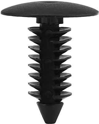 Watris Veiyi 100 Stücke Auto Türverkleidung Nieten Clip, Befestigungsclips Auto, Stoßstangen Kunststoffnieten, Schwarz Fastener Retainer Clips für Auto