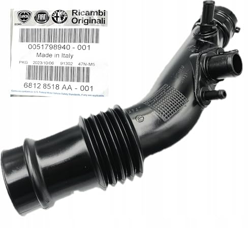 MANICOTTO TUBO ASPIRAZIONE INTERCOOLER PER FIAT BRAVO LANCIA DELTA 1,4 B 0051798940 AGM PARTS