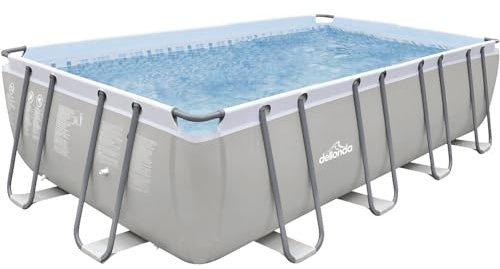5.5x3m Premium Garden Swimming Pool & Filter Pump - 99cm Deep Kids Paddling