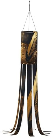 SABFWF Windsack mit Federdruck, für Herbst und Winter, Thanksgiving, Outdoor und Geister-Thema, Windsack mit Stange