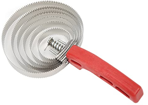 Gsycle Cow Curry Comb, 6 Turns Stainless Steel Itch Relief Horse Hair Brushes Animal Supplies Horse Grooming Kits