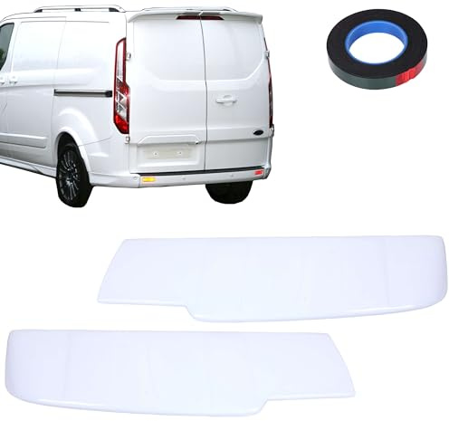 INLY Becquet arrière aileron arrière lèvre de becquet becquet de toit Frozen White laqué compatible avec Transit Tourneo Custom (2013-2024)