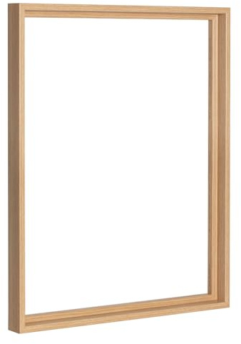 Bildershop-24 Schattenfugenrahmen Lamia 60x120cm Eiche Natur (Dekor) Selbstmontage Bausatz DIY