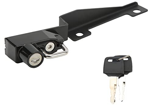 Lucchetto per casco moto Lucchetto di sicurezza per casco in alluminio CNC ad alta resistenza nero con 2 chiavi per CRF1000L Africa Twin DCT 2018 2022 e CRF1000L Africa Twin