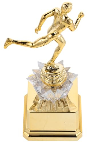 TOYZFRIENDY Wettbewerb Pokal Kunststoff Goldener Lauf Trophäe für Sportwettkampf Sieger Auszeichnung Schulpreis Marathon Geschenk