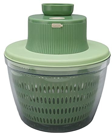 LOCADENCE 2 in 1 Vegetable Chopper, 1200Rpm Electric Vegetable Cutter with Salad Spinner for Garlic, Onions, Peppers, Parsley, Scallions, Ginger