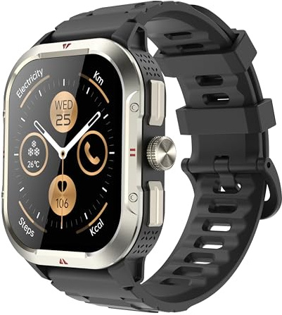 Reloj Inteligente Hombre con GPS, 2.06'' HD Smartwatch con Llamadas Bluetooth, IP68 Fitness Tracker con 110+ Modos Deportivos, Monitor de Sueño/Podómetro/Pulsómetro/SpO2 Smart Watch para Android iOS