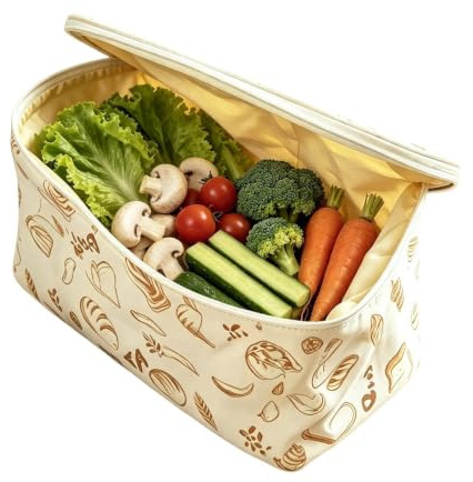 Bread Bag Washable Reusable Zipper Closure Food Storage Bag | Storage Bag Holder for Homemade Bread Suitable for Snacks and Candy Student Housing Apartments Rental